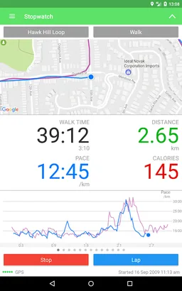 Walkmeter Walking & Hiking GPS screenshot 6