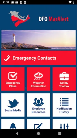 DFO MarAlert screenshot 1