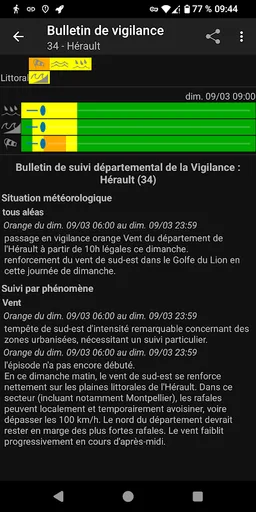Alerte Météo - Weather Warning screenshot 5