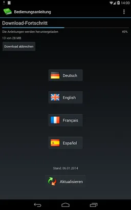 E-Manual App für ODYS Tablets screenshot 1