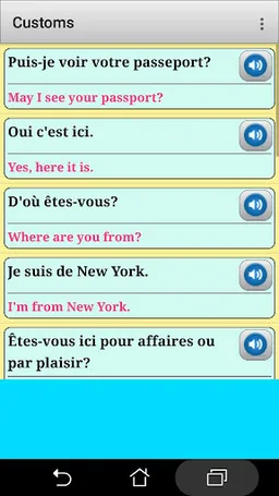 French phrasebook and phrases screenshot 5