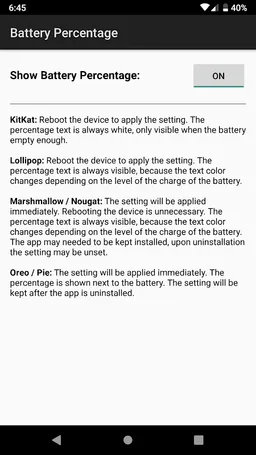 Battery Percentage screenshot 2