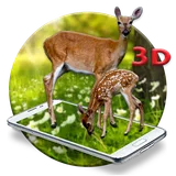 White Deer 3D Live wallpaper icon