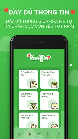 Con Yêu - App Cho Mẹ Và Bé screenshot 2