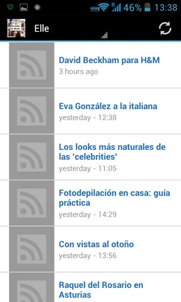 Revistas de Moda, lector RSS screenshot 3
