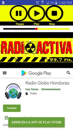 Radio Activa Honduras screenshot 1