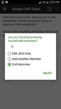 CSEntry CSPro Data Entry screenshot 7