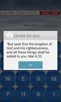 Bible Word Scramble screenshot 5