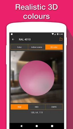 RAL 颜色 + NCS 调色板 + PANTONE 颜色。世界色彩标准 screenshot 6