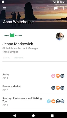 Travel Oregon Trip Itinerary screenshot 1