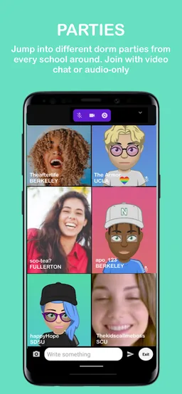 nup - virtual college parties screenshot 2