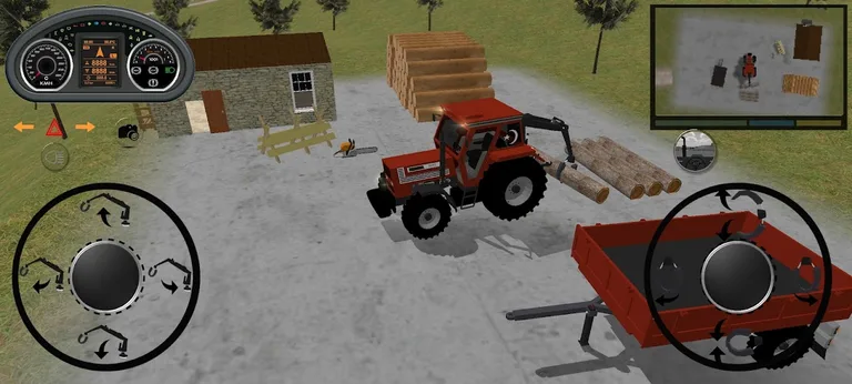 Tractor Forest Works Simulator screenshot 7