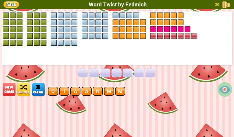 Word Twist game by Fedmich screenshot 1