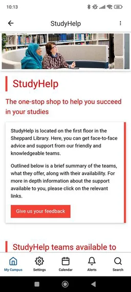 Middlesex University screenshot 3