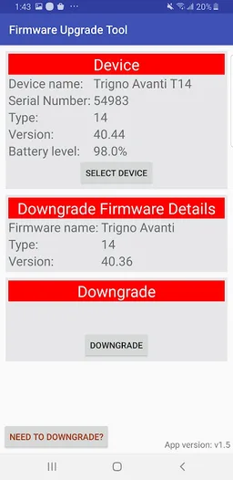 Trigno Sensor Update Tool screenshot 2