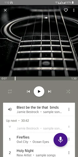 Musica Voice Control Player screenshot 1