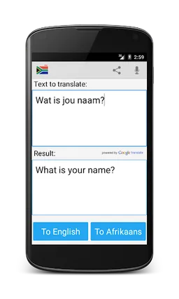Afrikaans English Translator screenshot 4