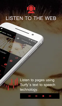 Surfy Browser: text-to-speech screenshot 2