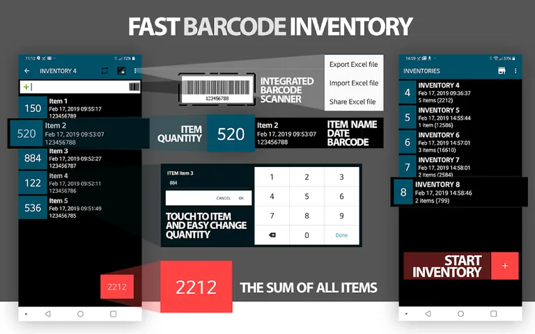Easy Barcode inventory screenshot 2