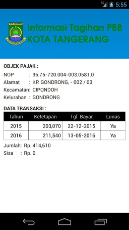 iPBB Tangerang screenshot 2