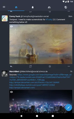 Tusky for Mastodon screenshot 1