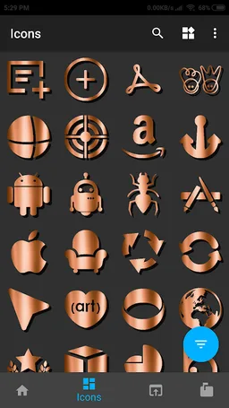 New HD Copper Iconpack theme Pro screenshot 3