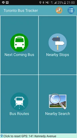 Toronto Bus Tracker (TTC) screenshot 1