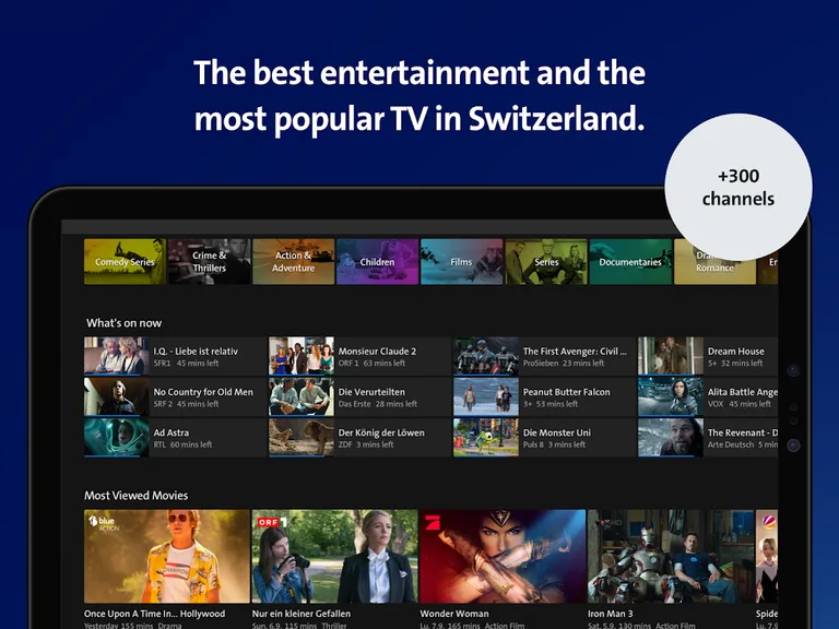 Swisscom blue TV screenshot 1