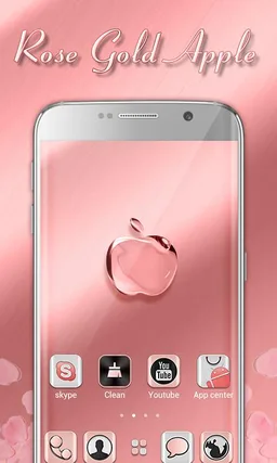 RoseGold Apple GOLauncherTheme screenshot 1