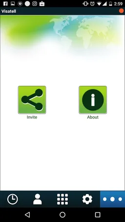 Visatell dialer screenshot 2