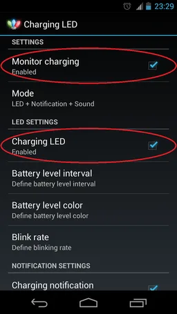 Charging LED screenshot 4