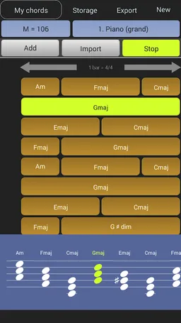 Chord Progression Maker screenshot 2