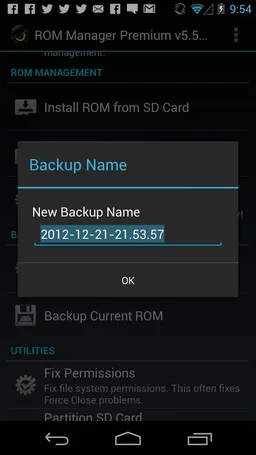 ROM Manager screenshot 6
