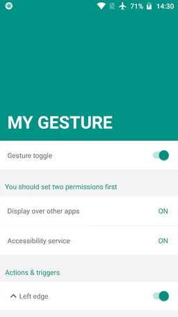 My Gesture Navigation gestures screenshot 1