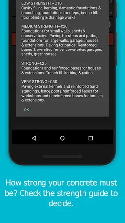 Concrete Mix Calculator screenshot 3