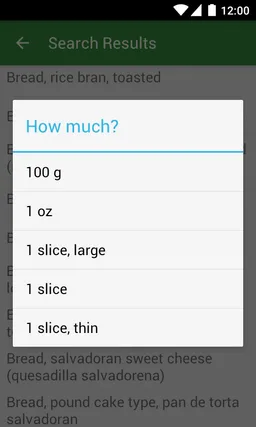 Simple Diet Diary Data Add-on screenshot 2