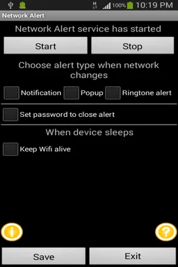 Network Alert screenshot 1