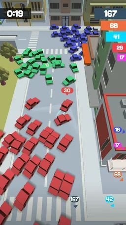 Crowd Drift Cars City io screenshot 1
