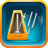 Metronome & pitchfork icon