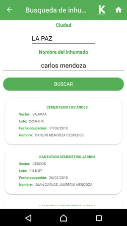 Kantutani Parque Cementerio screenshot 4