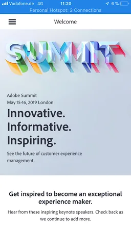 Adobe Summit EMEA 2019 screenshot 1