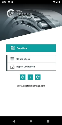 WBA Bearing Authenticator screenshot 2
