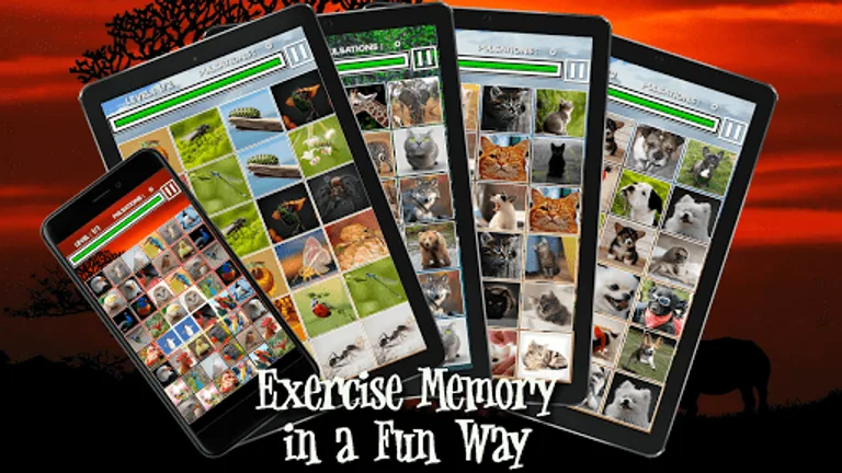 Memory Match - Jungle Animals screenshot 1