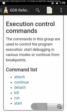 GDB Quick Reference Guide screenshot 4