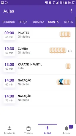 Hubfit Aluno screenshot 3