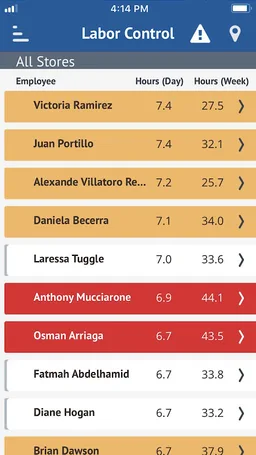 Oracle MICROS InMotion Mobile screenshot 3
