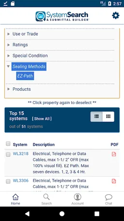 STI System Search screenshot 1