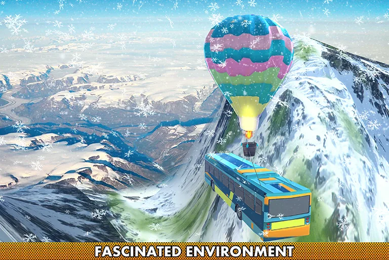 Flying Air Balloon Bus Adventure screenshot 2