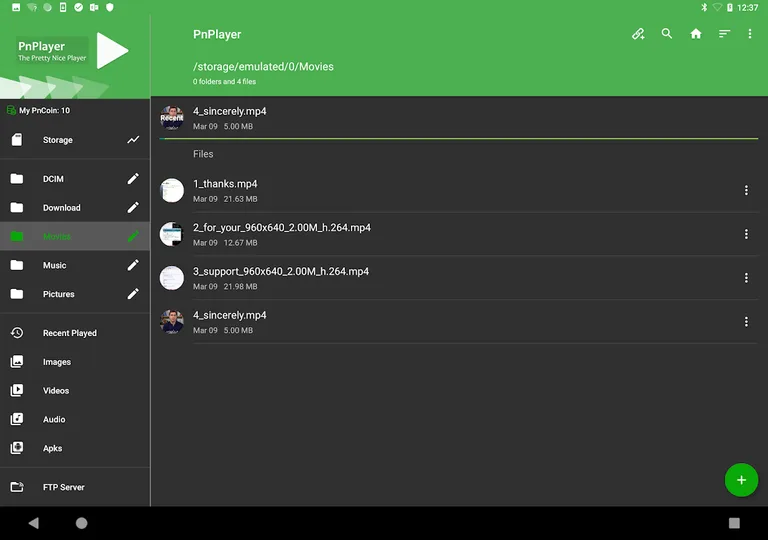 GoPlayer - Multiple videos 5G player all format screenshot 9