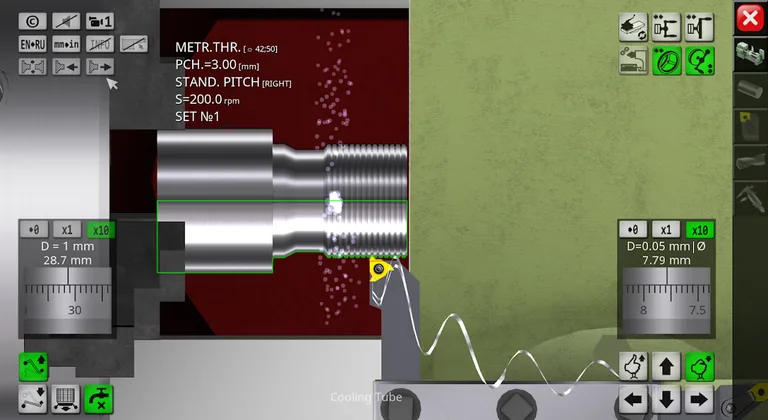 Lathe Simulator Lite screenshot 2